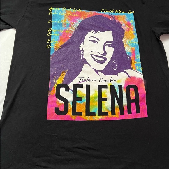 M Selena Official Licensed Graphic Black Logo T Tee Shirt Black Medium Unisex T - Picture 7 of 7